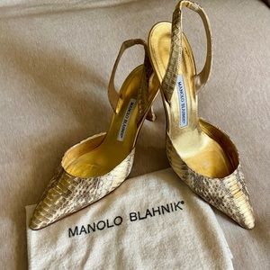 Manolo Blahnik Carolyne - Authentic Python